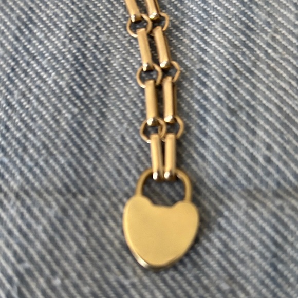 Gold Heart Lock Bracelet - Picture 4 of 7